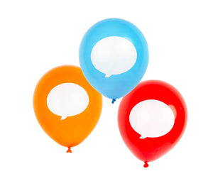 Write On Party Balloons by Taking Tables
