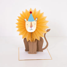 Load image into Gallery viewer, Meri Meri Honeycomb Lion Card - Happy Birthday
