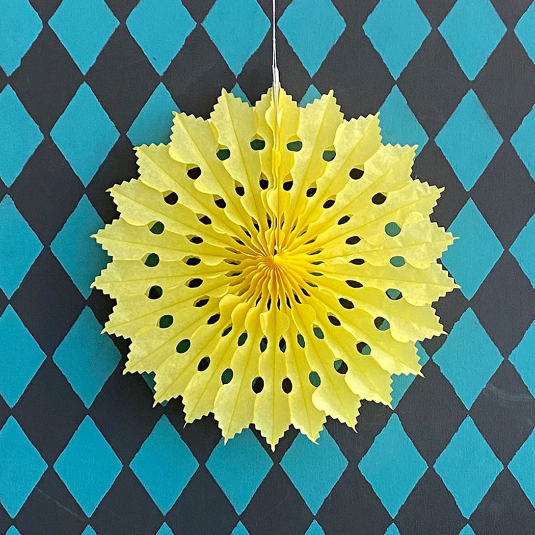 Paper Fan Yellow by Petra Boase