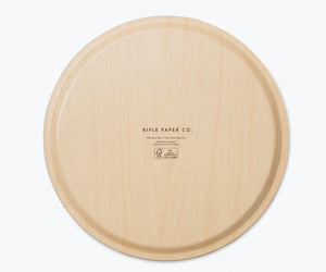 Dovecote Round Bent Plywood Tray by Rifle Paper Co