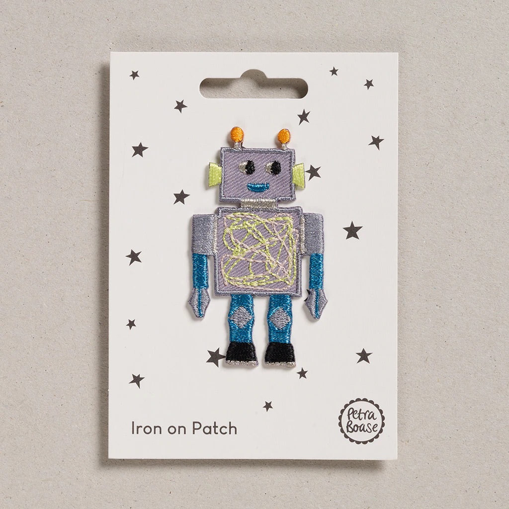 Iron on Patch Robot by Petra Boase