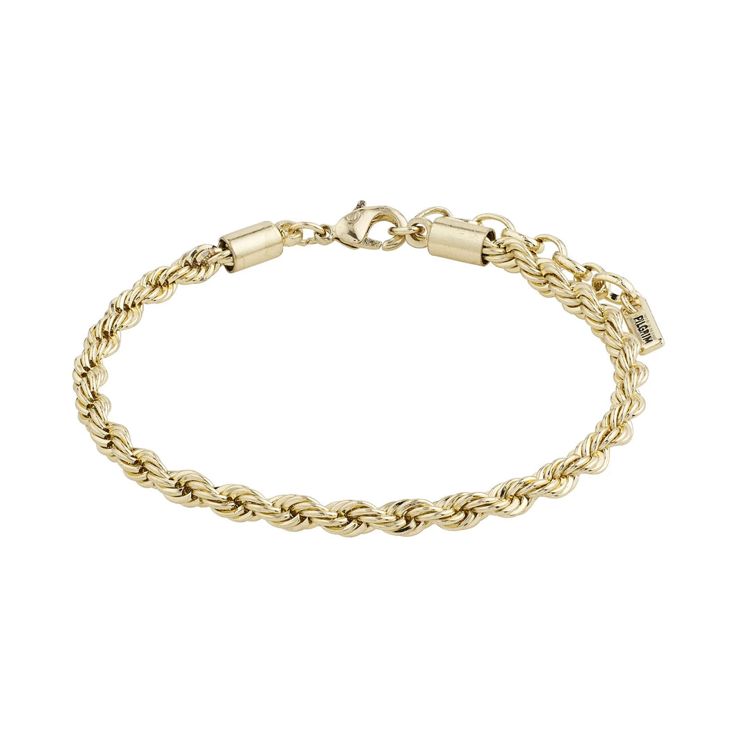 PAM Robe Chain Gold Plated Bracelet by Pilgrim