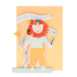 Meri Meri Party Animals Happy Birthday Card