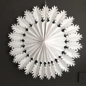 Paper Fan Snowflake - Large Oak