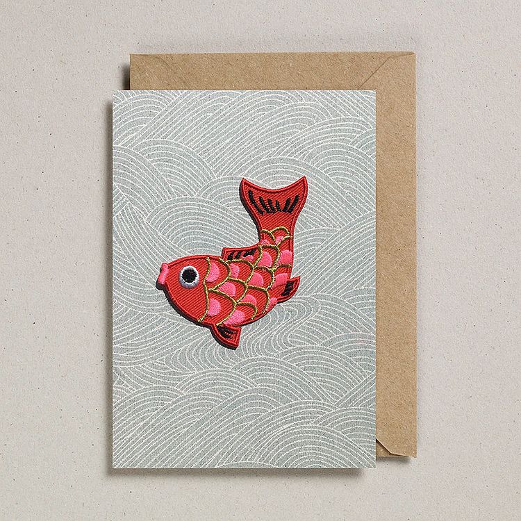 Iron On Patch Card - Koi by Petra Boase