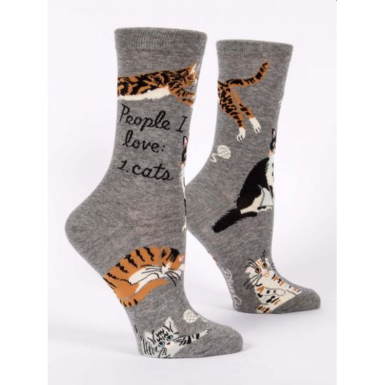 People I love: Cats Women's Crew Socks - Gazebogifts