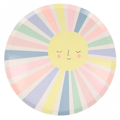 Meri Meri Large Rainbow Sun Plates Eco Friendly - Gazebogifts