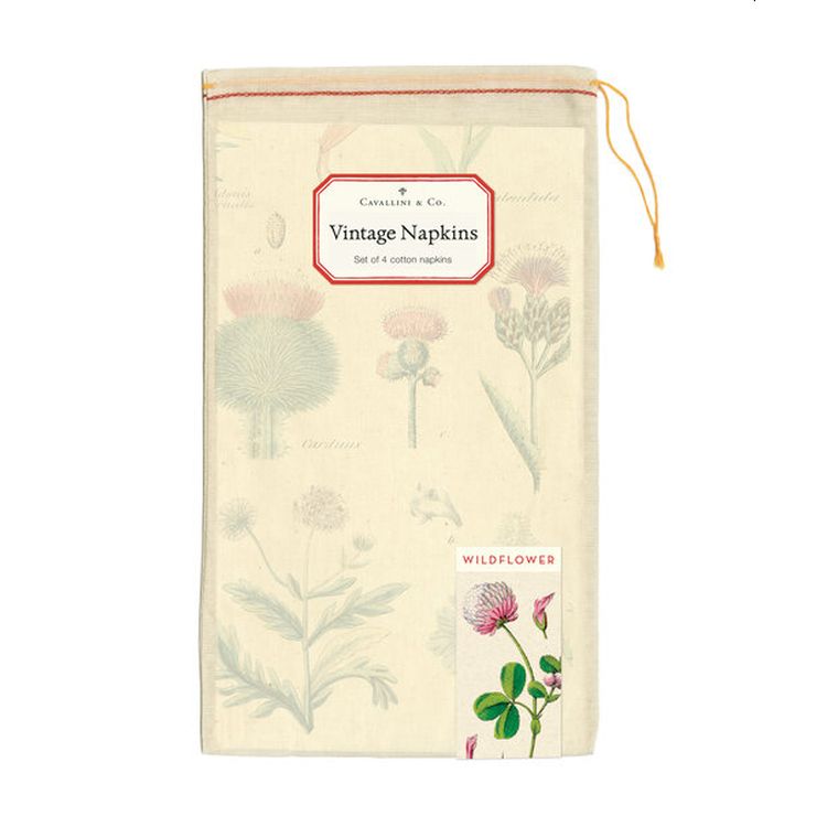 Cavallini & Co Napkin Set Wildflowers - Gazebogifts